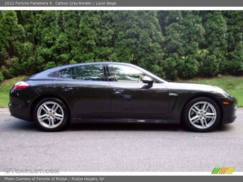 Carbon Grey Metallic / Luxor Beige 2012 Porsche Panamera 4