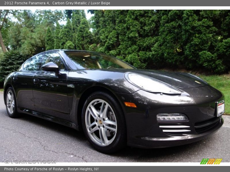 Carbon Grey Metallic / Luxor Beige 2012 Porsche Panamera 4