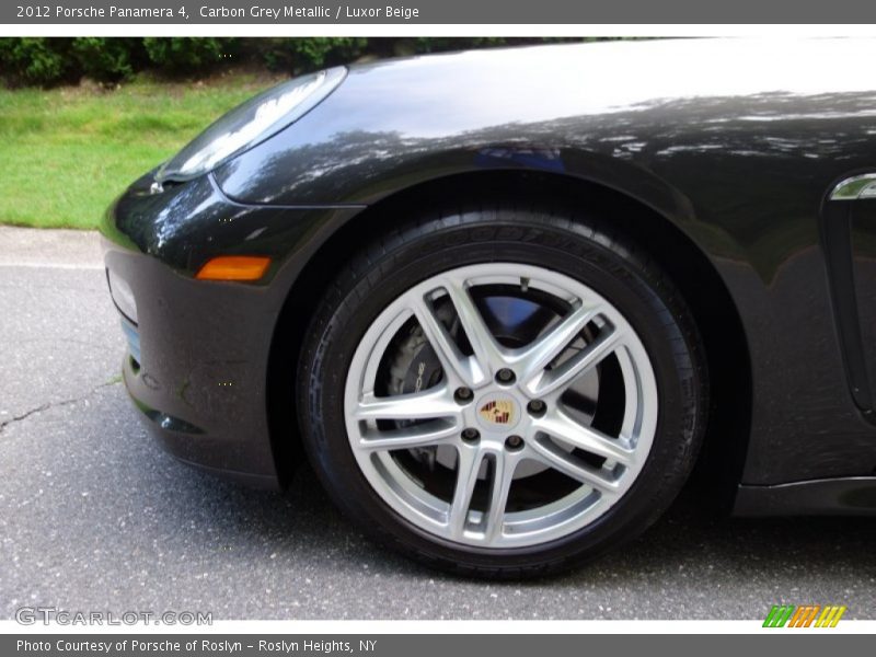 Carbon Grey Metallic / Luxor Beige 2012 Porsche Panamera 4
