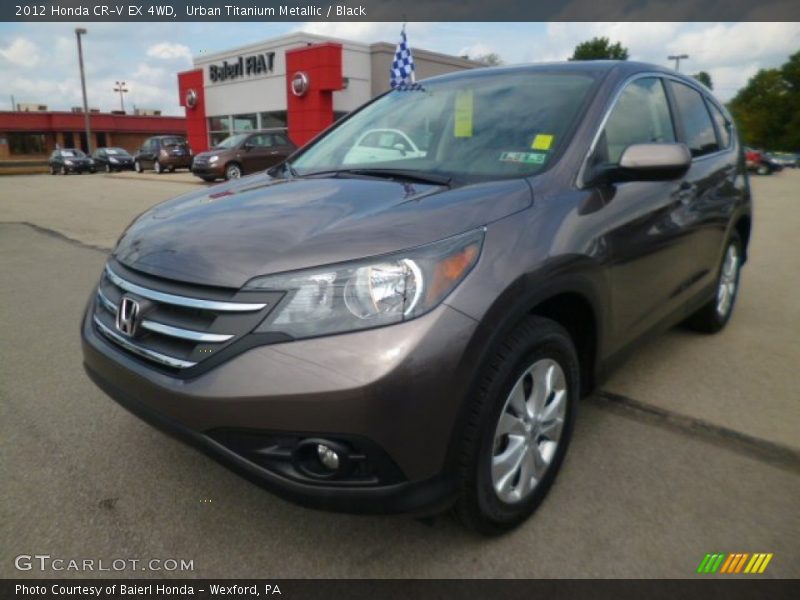 Urban Titanium Metallic / Black 2012 Honda CR-V EX 4WD