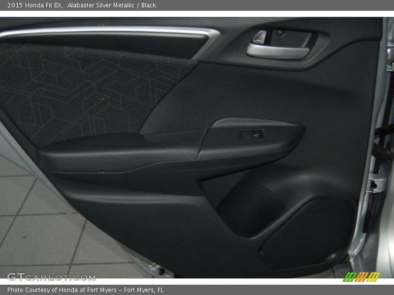 Alabaster Silver Metallic / Black 2015 Honda Fit EX