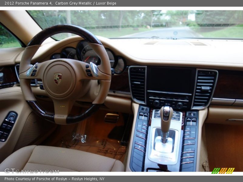 Carbon Grey Metallic / Luxor Beige 2012 Porsche Panamera 4