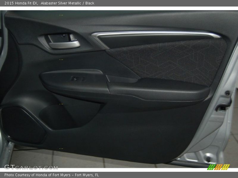 Alabaster Silver Metallic / Black 2015 Honda Fit EX