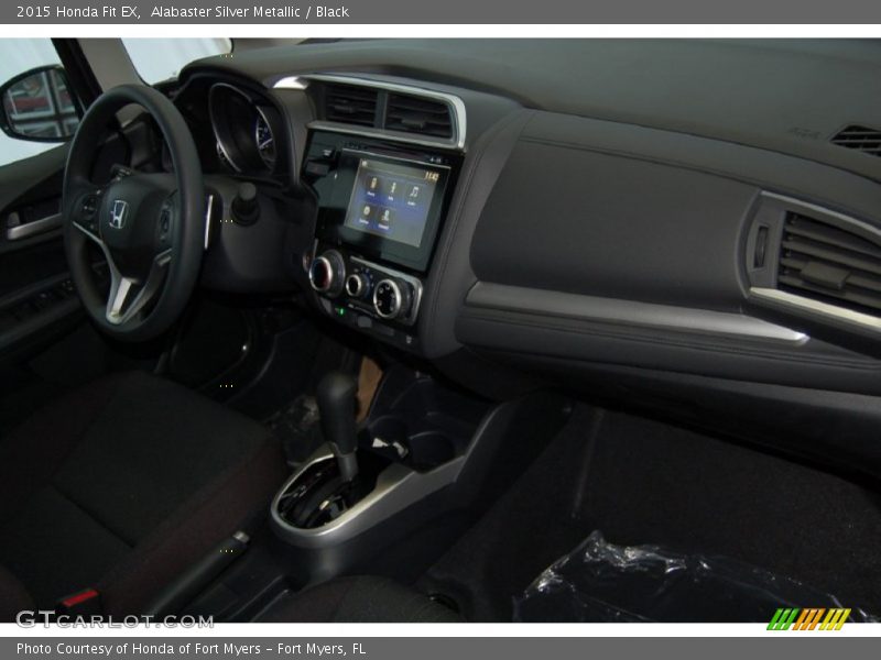 Alabaster Silver Metallic / Black 2015 Honda Fit EX