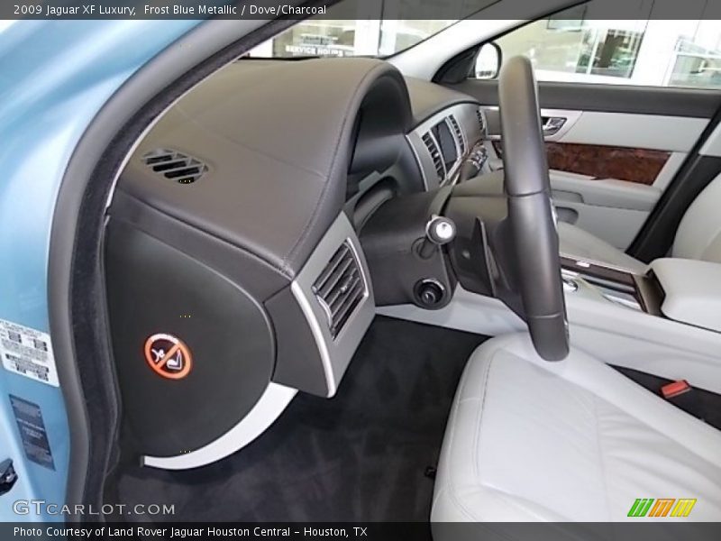 Frost Blue Metallic / Dove/Charcoal 2009 Jaguar XF Luxury