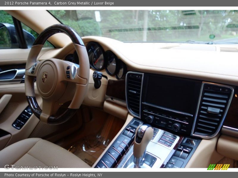 Carbon Grey Metallic / Luxor Beige 2012 Porsche Panamera 4