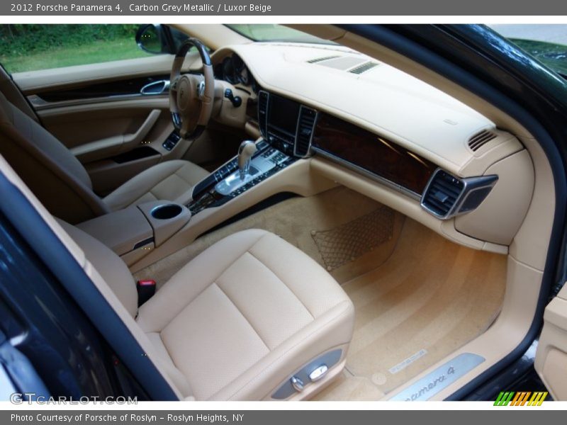 Carbon Grey Metallic / Luxor Beige 2012 Porsche Panamera 4