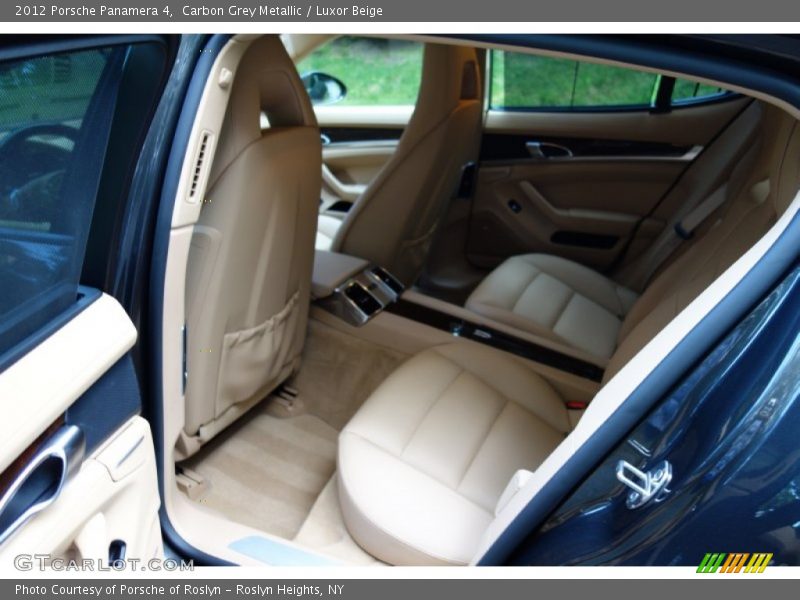 Carbon Grey Metallic / Luxor Beige 2012 Porsche Panamera 4