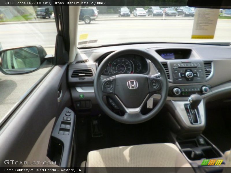 Urban Titanium Metallic / Black 2012 Honda CR-V EX 4WD