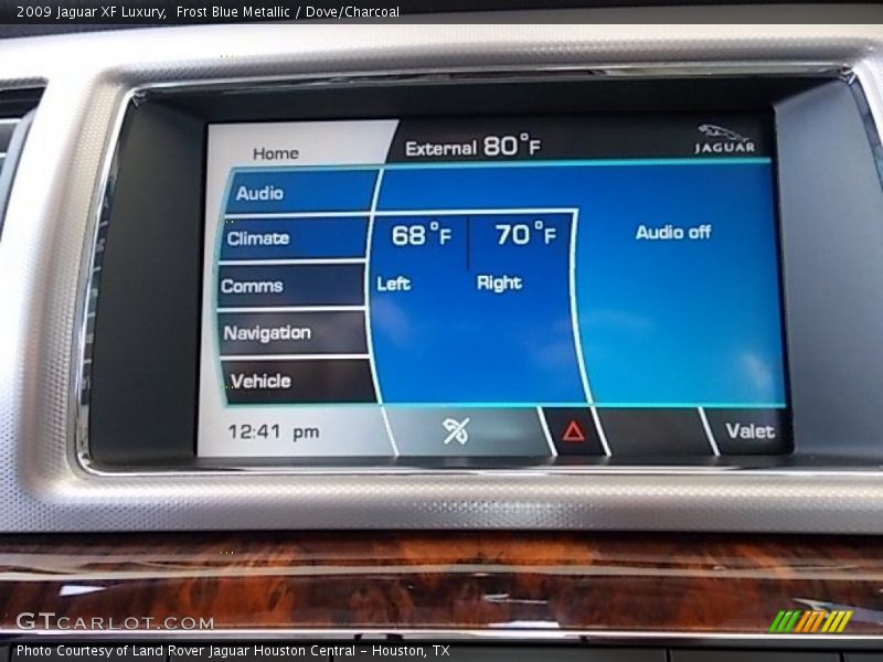 Frost Blue Metallic / Dove/Charcoal 2009 Jaguar XF Luxury