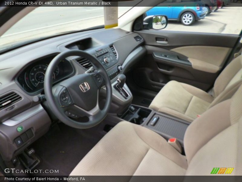 Urban Titanium Metallic / Black 2012 Honda CR-V EX 4WD