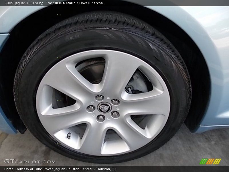 Frost Blue Metallic / Dove/Charcoal 2009 Jaguar XF Luxury