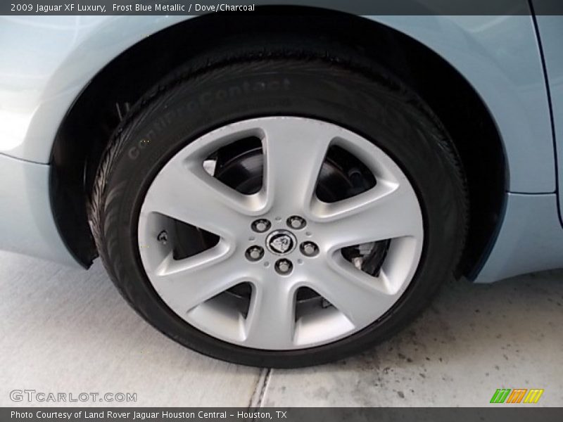 Frost Blue Metallic / Dove/Charcoal 2009 Jaguar XF Luxury