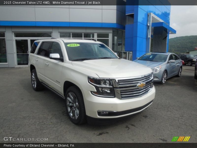 White Diamond Tricoat / Jet Black 2015 Chevrolet Tahoe LTZ 4WD