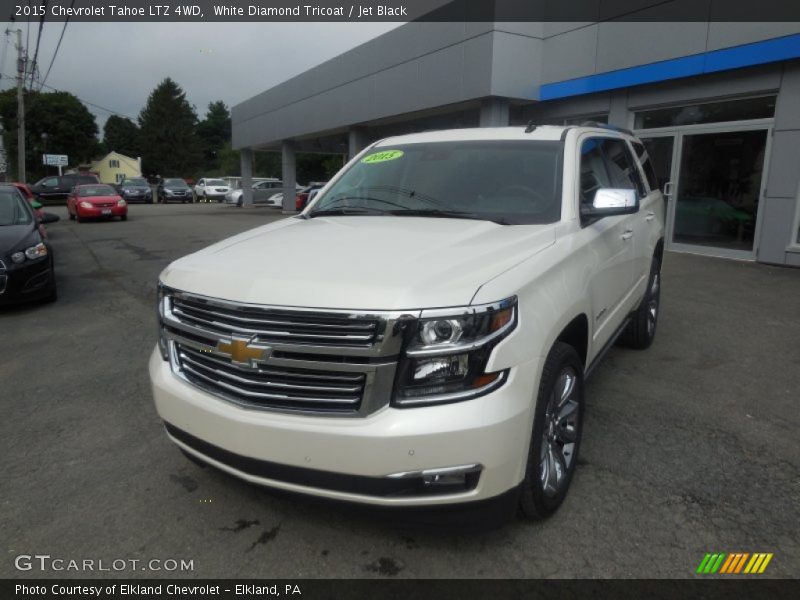White Diamond Tricoat / Jet Black 2015 Chevrolet Tahoe LTZ 4WD