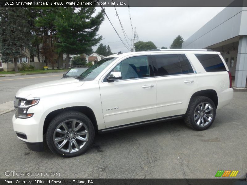 White Diamond Tricoat / Jet Black 2015 Chevrolet Tahoe LTZ 4WD