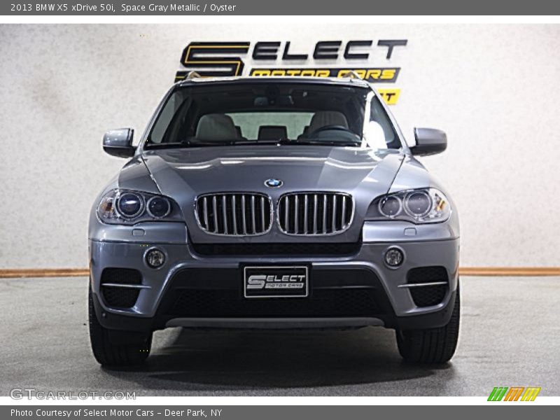 Space Gray Metallic / Oyster 2013 BMW X5 xDrive 50i