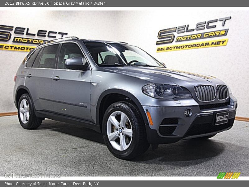Space Gray Metallic / Oyster 2013 BMW X5 xDrive 50i