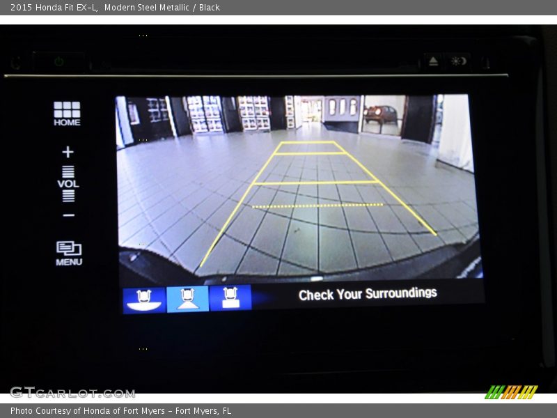 Modern Steel Metallic / Black 2015 Honda Fit EX-L