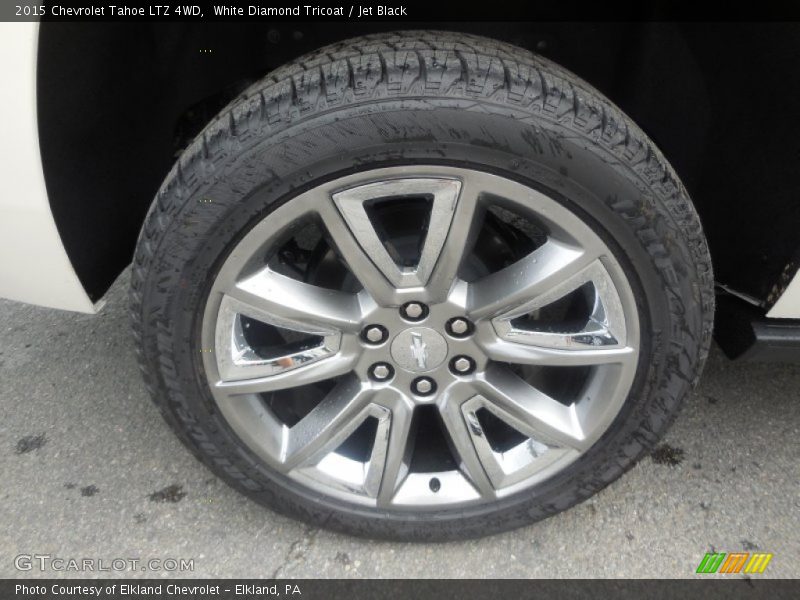 White Diamond Tricoat / Jet Black 2015 Chevrolet Tahoe LTZ 4WD