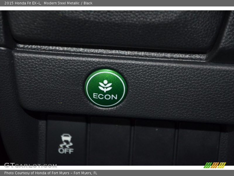 Modern Steel Metallic / Black 2015 Honda Fit EX-L