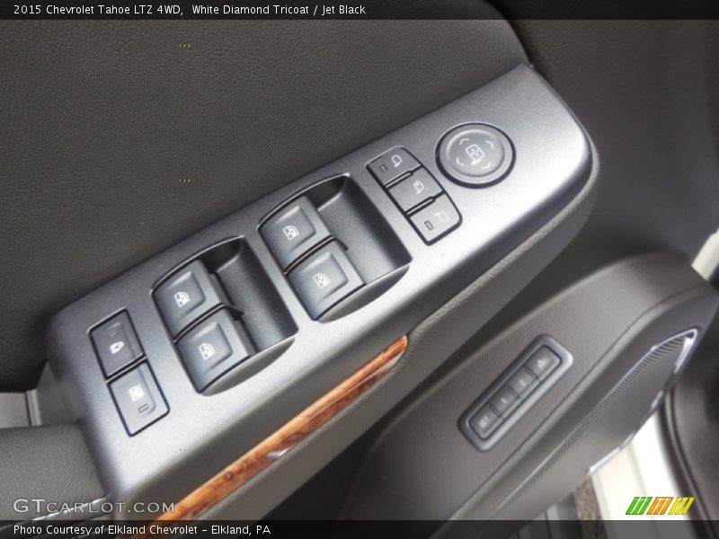 White Diamond Tricoat / Jet Black 2015 Chevrolet Tahoe LTZ 4WD
