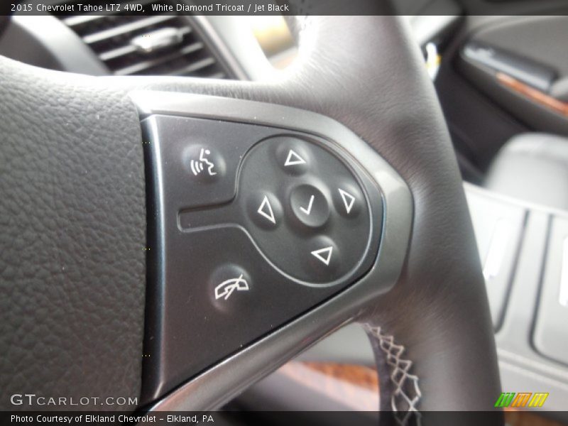 White Diamond Tricoat / Jet Black 2015 Chevrolet Tahoe LTZ 4WD