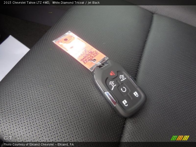 White Diamond Tricoat / Jet Black 2015 Chevrolet Tahoe LTZ 4WD