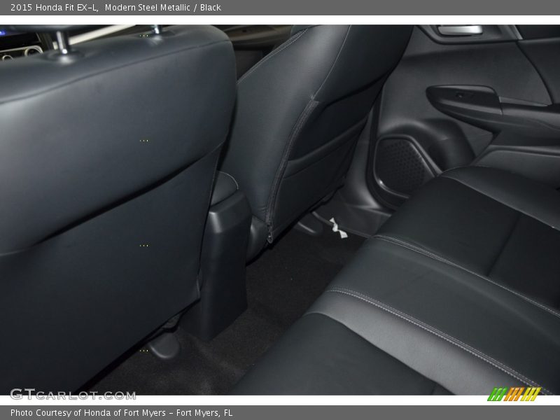 Modern Steel Metallic / Black 2015 Honda Fit EX-L