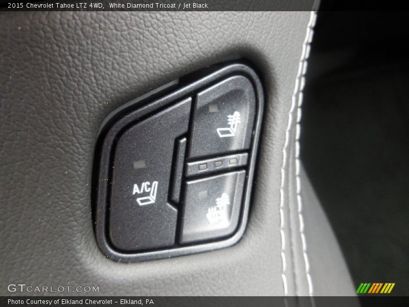 White Diamond Tricoat / Jet Black 2015 Chevrolet Tahoe LTZ 4WD