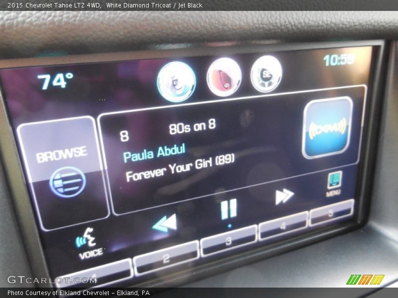 White Diamond Tricoat / Jet Black 2015 Chevrolet Tahoe LTZ 4WD