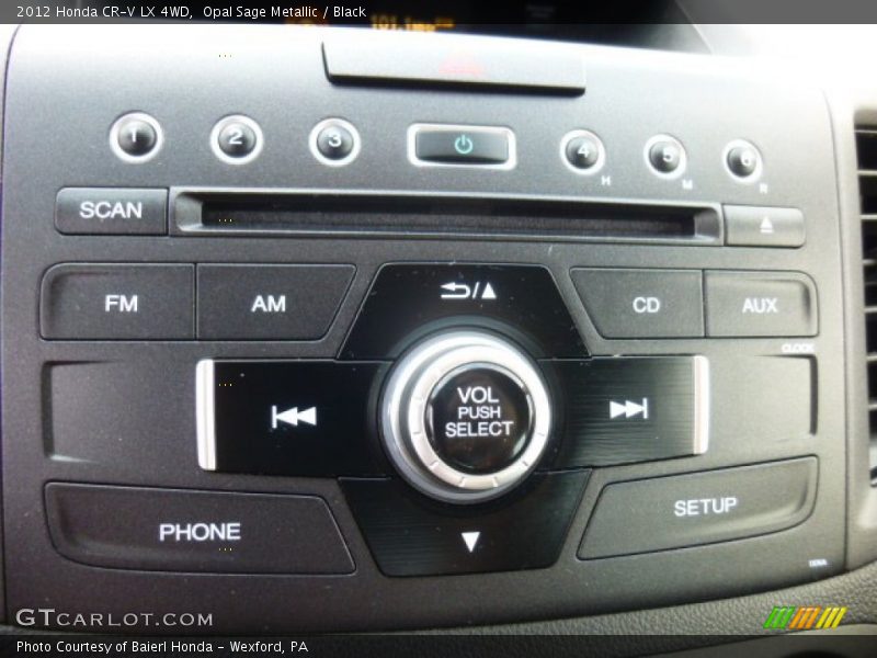 Opal Sage Metallic / Black 2012 Honda CR-V LX 4WD
