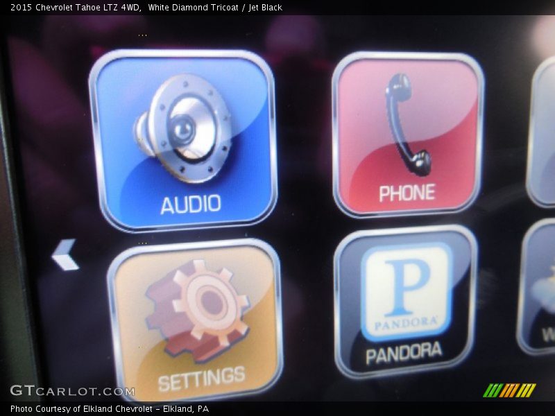 White Diamond Tricoat / Jet Black 2015 Chevrolet Tahoe LTZ 4WD