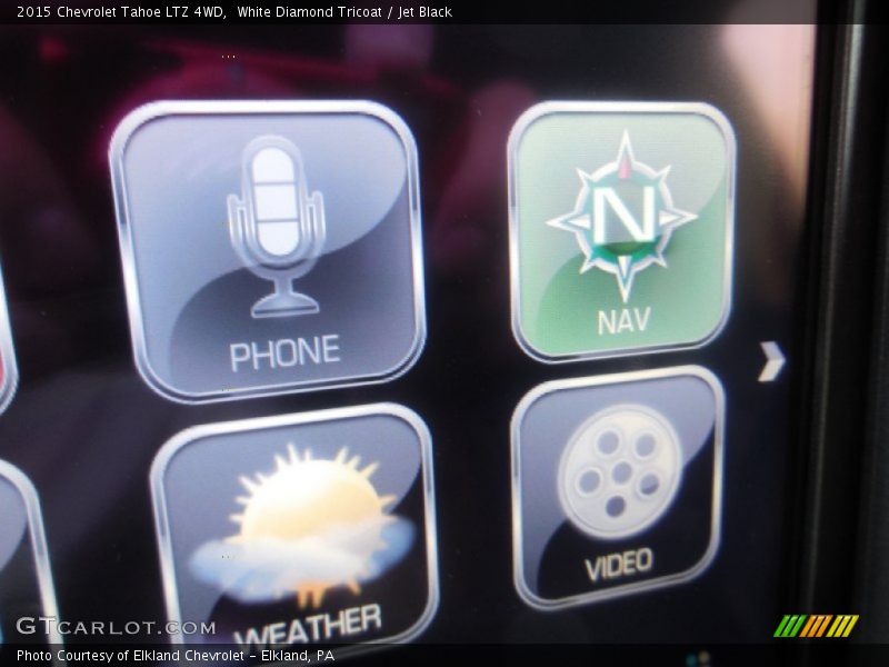 White Diamond Tricoat / Jet Black 2015 Chevrolet Tahoe LTZ 4WD