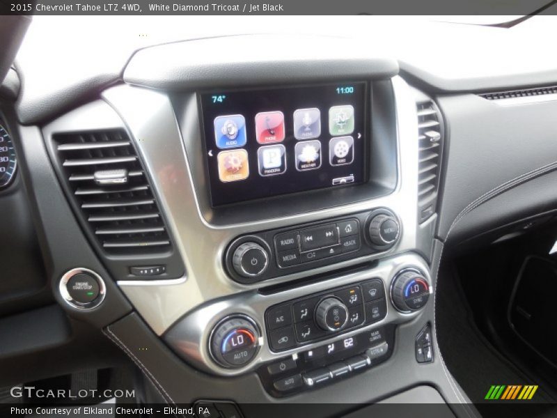 White Diamond Tricoat / Jet Black 2015 Chevrolet Tahoe LTZ 4WD
