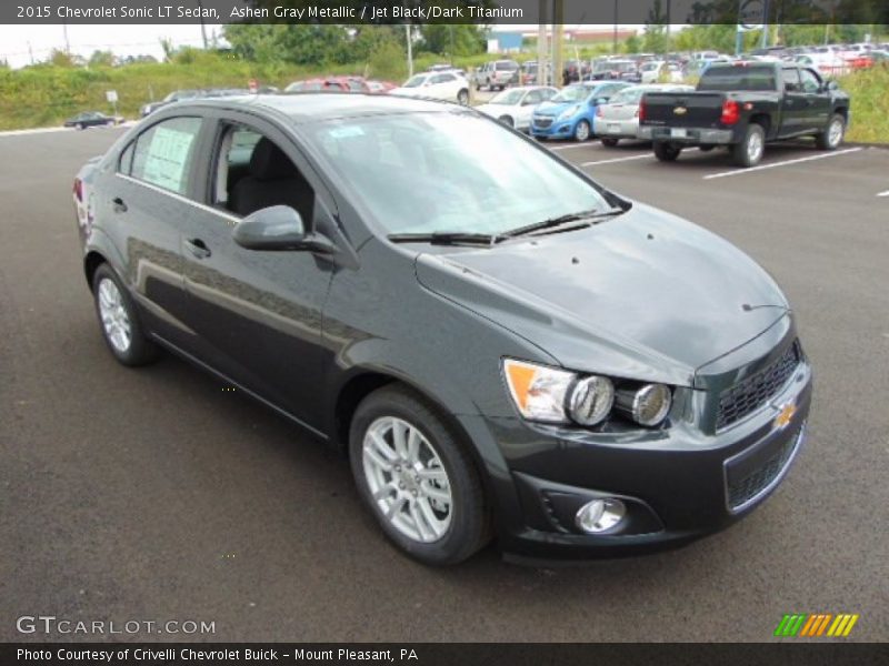 Ashen Gray Metallic / Jet Black/Dark Titanium 2015 Chevrolet Sonic LT Sedan