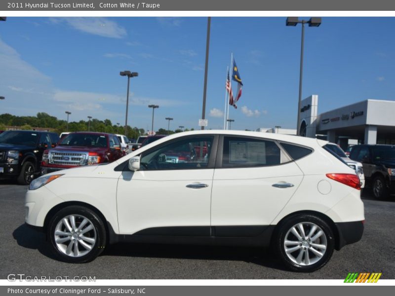 Cotton White / Taupe 2011 Hyundai Tucson Limited