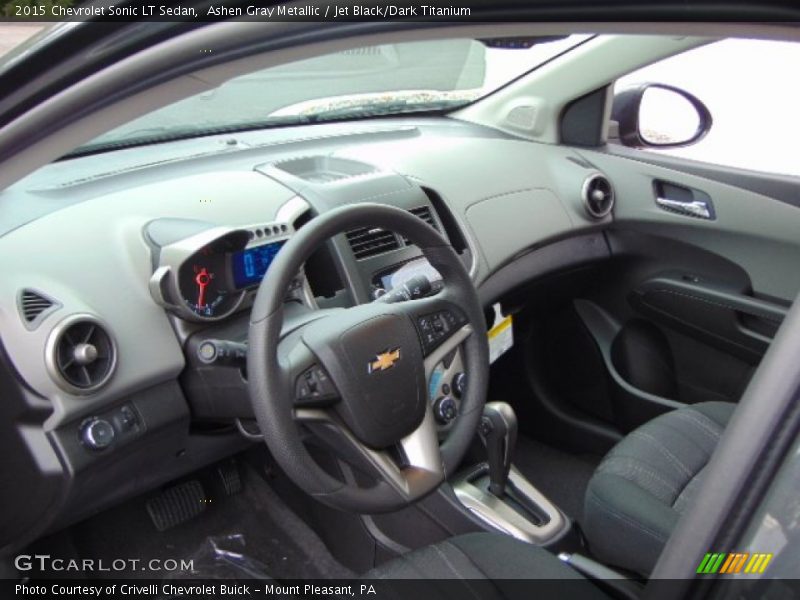 Ashen Gray Metallic / Jet Black/Dark Titanium 2015 Chevrolet Sonic LT Sedan