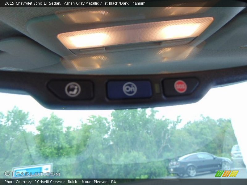 Ashen Gray Metallic / Jet Black/Dark Titanium 2015 Chevrolet Sonic LT Sedan