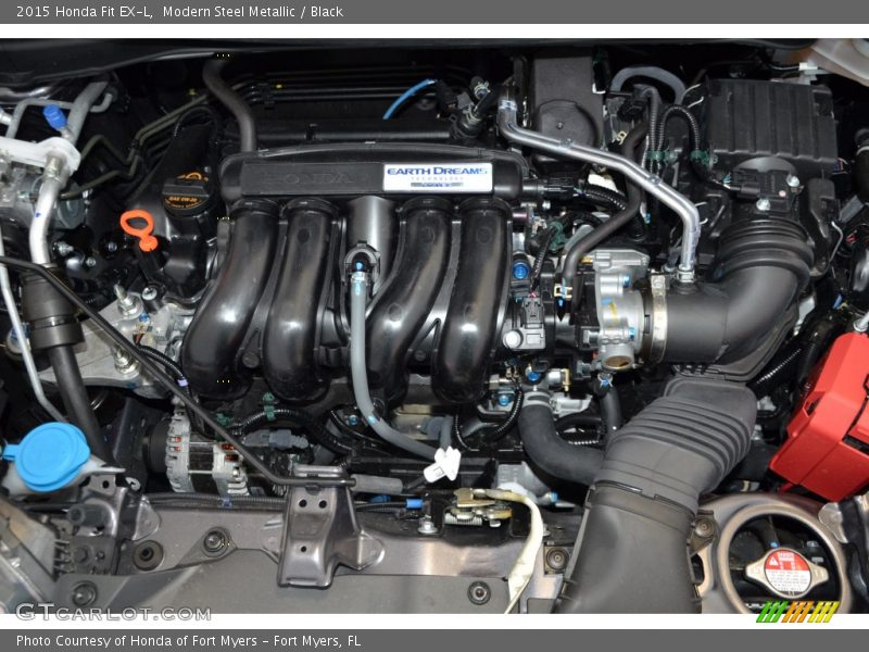 Modern Steel Metallic / Black 2015 Honda Fit EX-L