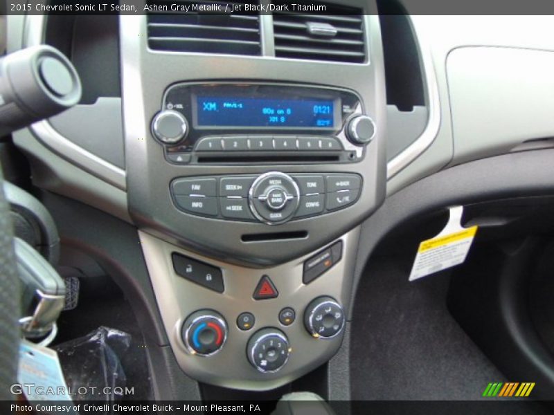 Ashen Gray Metallic / Jet Black/Dark Titanium 2015 Chevrolet Sonic LT Sedan