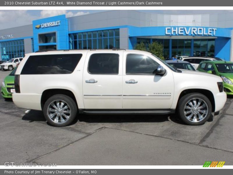 White Diamond Tricoat / Light Cashmere/Dark Cashmere 2010 Chevrolet Suburban LTZ 4x4