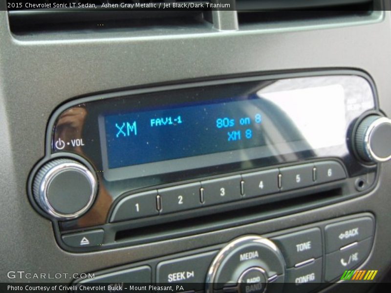 Ashen Gray Metallic / Jet Black/Dark Titanium 2015 Chevrolet Sonic LT Sedan