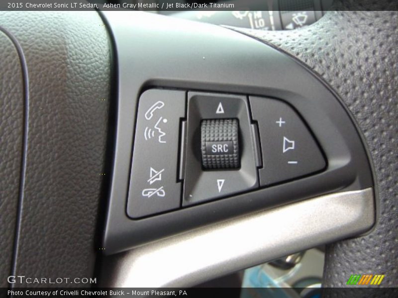 Ashen Gray Metallic / Jet Black/Dark Titanium 2015 Chevrolet Sonic LT Sedan