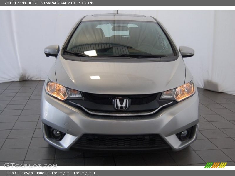 Alabaster Silver Metallic / Black 2015 Honda Fit EX