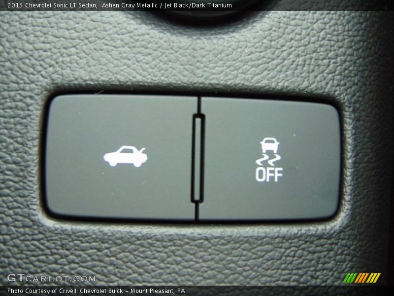 Ashen Gray Metallic / Jet Black/Dark Titanium 2015 Chevrolet Sonic LT Sedan