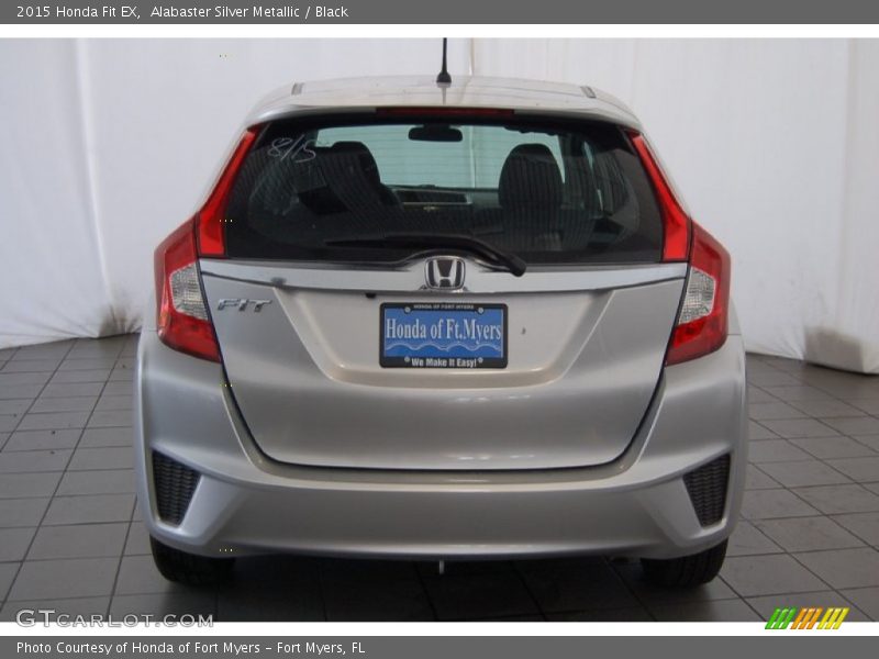 Alabaster Silver Metallic / Black 2015 Honda Fit EX