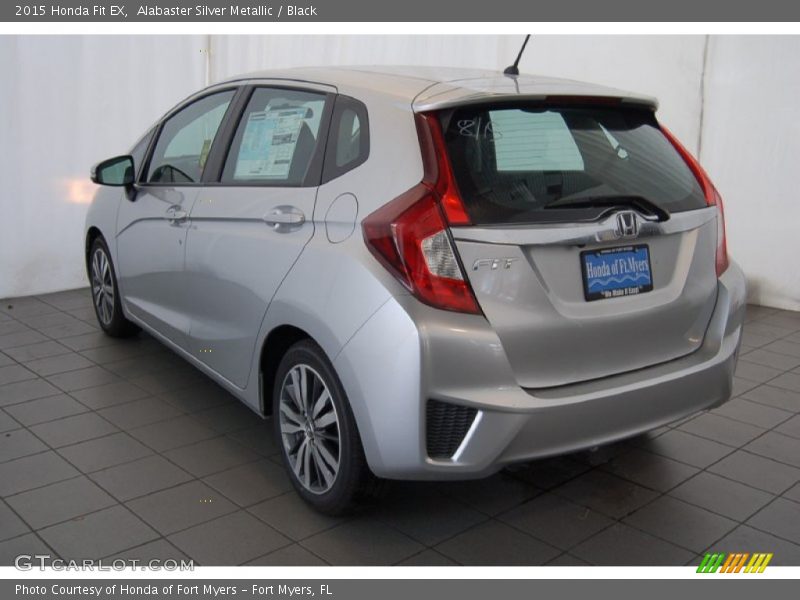 Alabaster Silver Metallic / Black 2015 Honda Fit EX