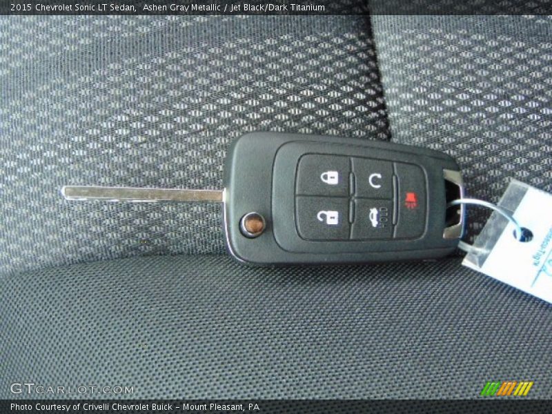 Ashen Gray Metallic / Jet Black/Dark Titanium 2015 Chevrolet Sonic LT Sedan