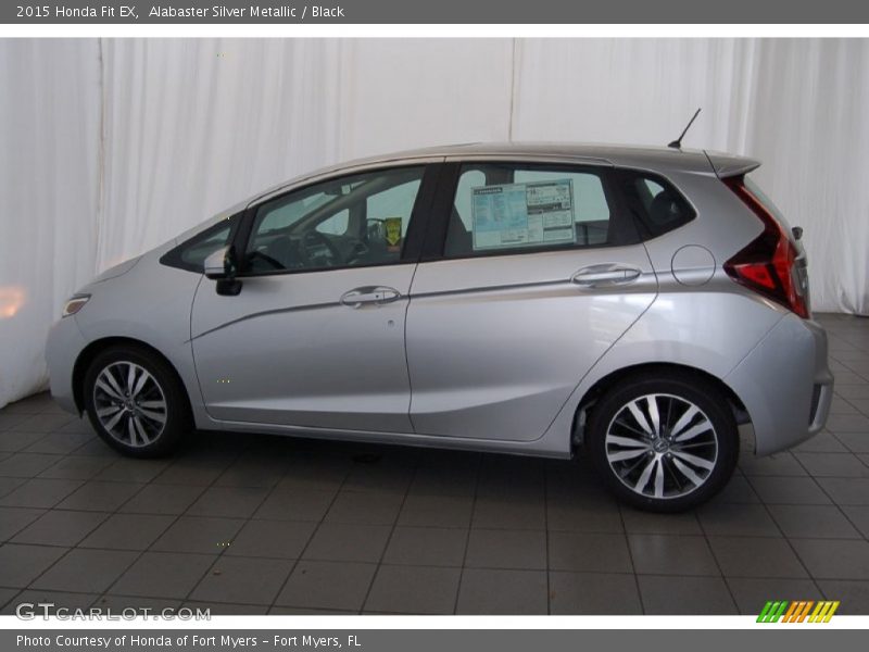 Alabaster Silver Metallic / Black 2015 Honda Fit EX